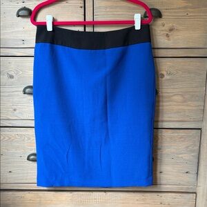 Nipon Boutique Blue and Black Pencil Skirt sz 10